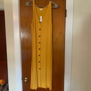 Mustard Yellow Midi dress - brand new